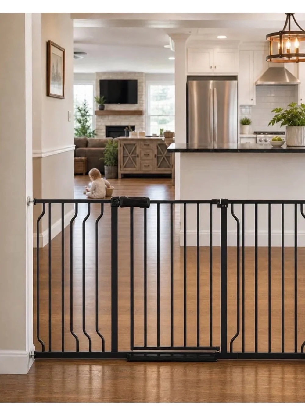 Extra Wide Baby Gate for Doorways 52.76